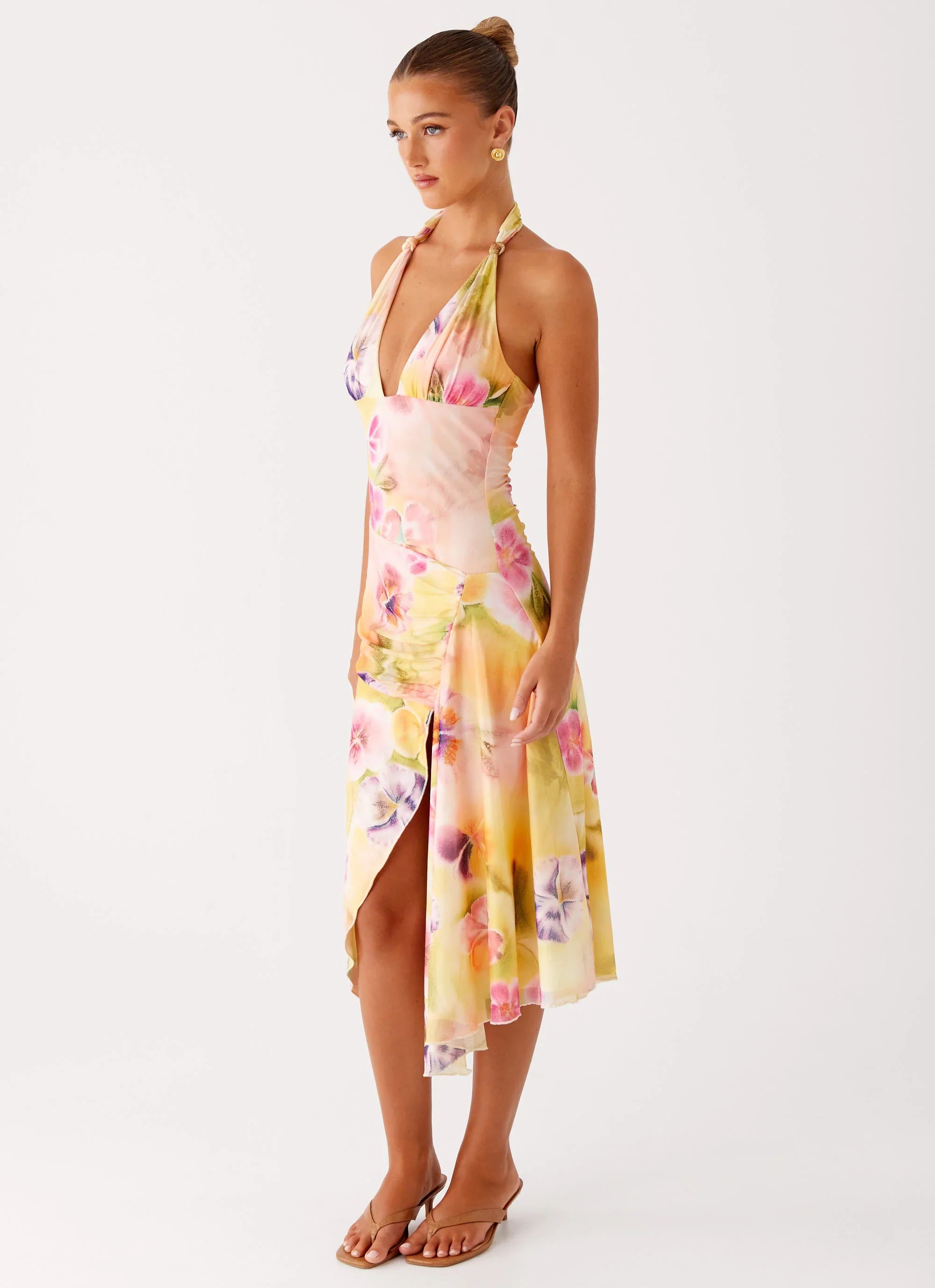 Kayce Midi Dress - Sunburst Floral